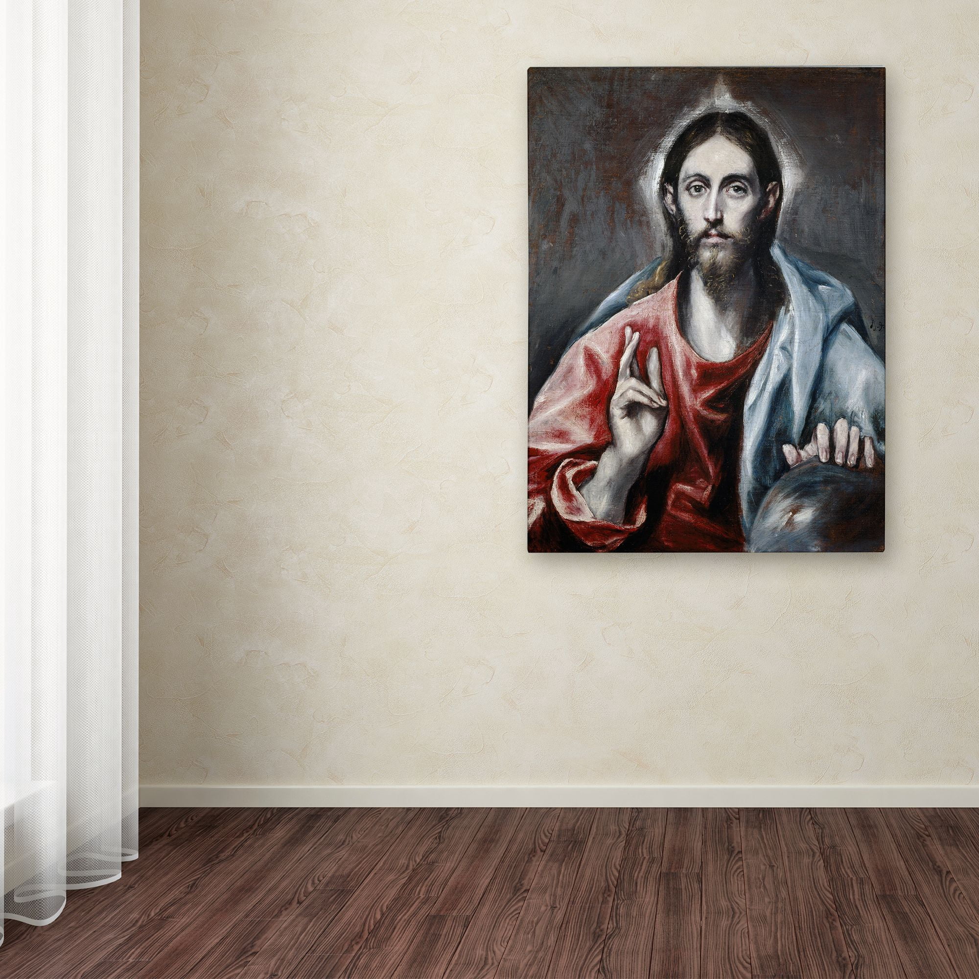 El Greco 'The Saviour Of The World' Canvas Art