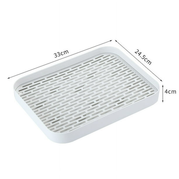 Bandeja de té creativa para el hogar Bandeja de drenaje de plástico de doble capa Bandeja de té para la sala de estar Bandeja de frutas para el hogar Juego de té Bandeja de almacenamiento de agua