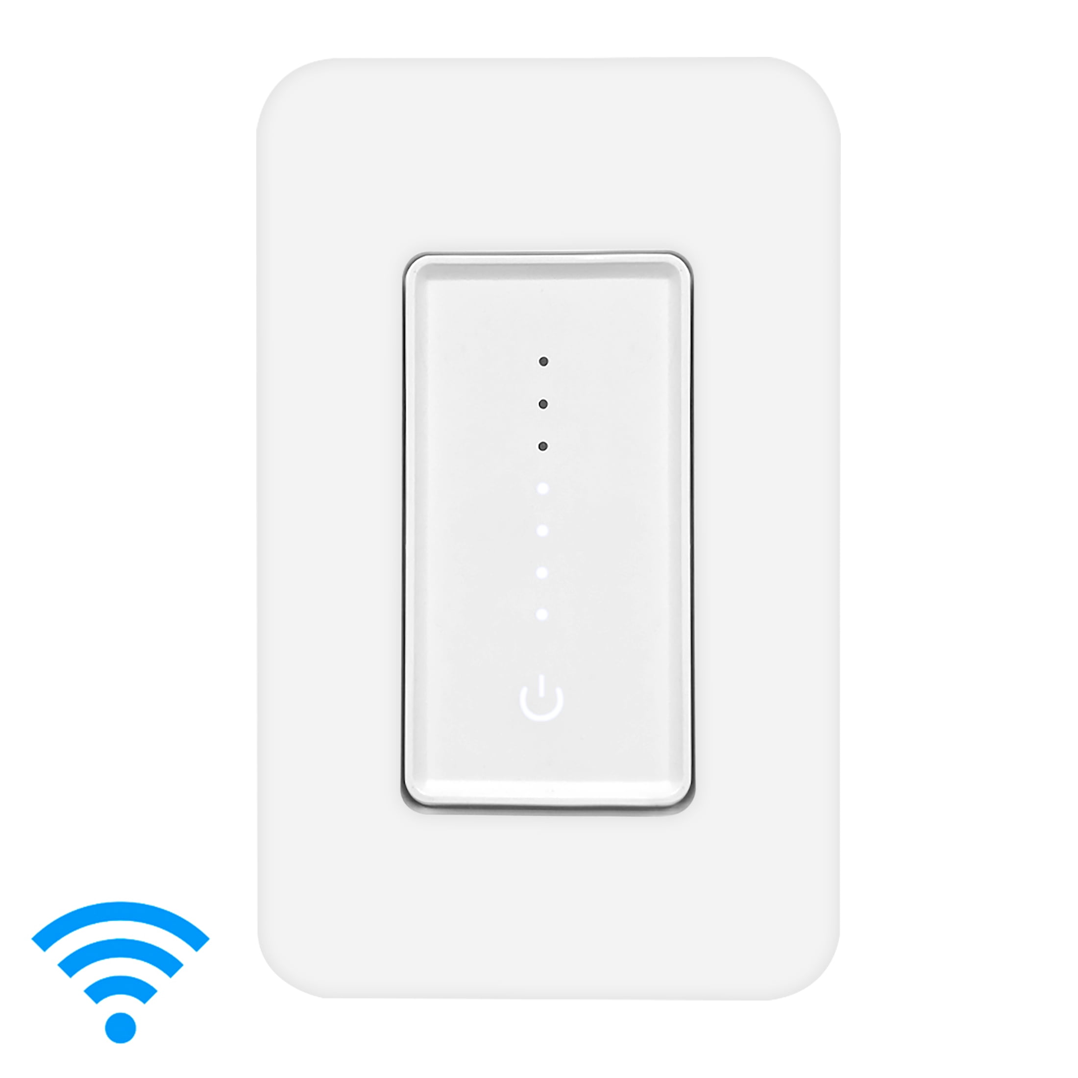 Smart WiFi Digital Dimmer Switch, 3-Way/Single Pole Electrical Light Switch w/ LED Indicator Lights, Voice Control Compatible w/ Alexa & Google Home, 250W, Screwless Wall Plate Incl, by Maxxima - Walmart.com
