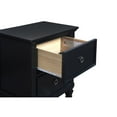thumbnail image 5 of New Classic Furniture Tamarack Solid Wood 2-Drawer Nightstand in Black, 5 of 7