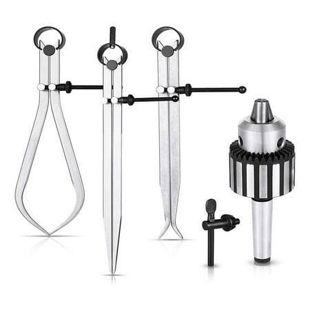 

5 Pieces Spring Caliper ToolIncludes Drill Chuck Drill Press Chuck Drill Press Woodworking Tools for Drilling Measuring