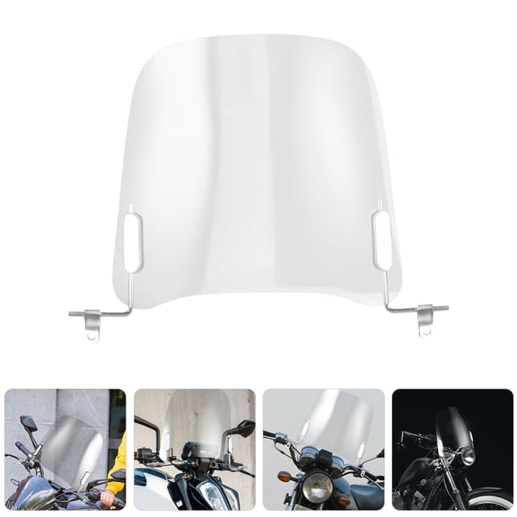 LEORX 1Set Motorcycle Windshield Accessories Pc Iron for Bikes with Rain Protection and Clear Vision
