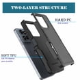 thumbnail image 4 of For Moto G 5G 2025 Case, 2 in 1 PC Phone Case for Motorola G 5G 2025 Case, Njjex Heavy Duty Rubber & Rugged Shockproof Full Body Protection Case Cover - Black, 4 of 6