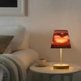 thumbnail image 6 of BZSMCE Table Lamp Creative Heart Shaped Rose Simple Pattern Night Light, 6 of 8