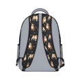 thumbnail image 3 of Bulldog Dog and Footprints Backpack for School,Cute School Bag,Schoolbag with Adjustable Shoulder Straps & Padded Back,15.3"x11"x6.7", 3 of 6