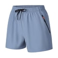 thumbnail image 4 of Men's Casual Shorts - Workout Black Quick Dry Basketball Shorts Casual Work Hiking Shorts Summer Lightweight Quick Dry Shorts Outdoor Hiking Shorts with Pockets, 4 of 9