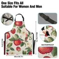 thumbnail image 3 of Yayeee Chief Kitchen Apron with Pockets for Cooking Water Resistant Unisex Adjustable Neck Strap, Apple Leaves Pattern, 3 of 7