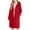 Red, variant on Long Trench Coat with Hood Womens Single Breasted Dressy Casual Wool Blend Peacoat Jacket Pockets Winter Overcoat (XL, Red)
