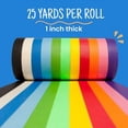 thumbnail image 2 of Craftzilla Colored Masking Tape, 11 Rolls, 825 ft x 1 in, Painters Tape for Crafts & Labeling, 2 of 9