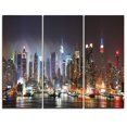 thumbnail image 3 of Design Art Lit Nyc Manhattan Skyline Cityscape Photo Canvas Art Print, 3 of 3
