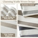 thumbnail image 3 of Cortina de ducha Madison Park Spa Waffle Weave Taupe Ombre, 3 of 8