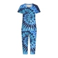 thumbnail image 7 of Tnhcen Women's Pajamas Set Sleepwear Tops with Capri Pants Casual Fun Prints Nightwear Sets Homewear S-2XL, 7 of 7