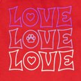 thumbnail image 3 of Vibrant Life Valentine's Day Love Dog and Cat Hoodie, Red, XS, 3 of 11