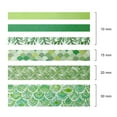thumbnail image 6 of Wrapables Decorative Washi Tape Box Set for DIY Arts & Crafts, Scrapbooking, Diary, Stationery, Card-Making, Gift Wrapping (12 Rolls), Green, 6 of 8