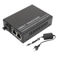 thumbnail image 2 of Ethernet Fiber Transceiver, Universal Compatibility Fiber Transceiver Auto Negotiate Gigabit Connections SFP  For Home EU Plug, 2 of 8