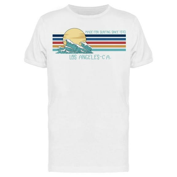 Retro Style Surfing Waves T-Shirt Men -Image by Shutterstock, Male 3X-Large