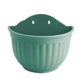 thumbnail image 1 of facefd Pot de Fleurs Mural Demi-Cercle pour Décoration de Jardin Intérieur Extérieur Vert, 1 of 5