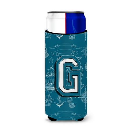 

Carolines Treasures CJ2014-GMUK Letter G Sea Doodles Initial Alphabet Ultra Beverage Insulators for slim cans Slim