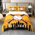 thumbnail image 1 of Equipo 100% Algodón Funda Nórdica King para Niños Jóvenes Hombres,Niños Ropa de cama de béisbol para, 1 of 7