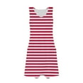 thumbnail image 4 of Robes d'Été pour Femmes 2025 Zeophrasy Robe d'Été à Rayures Ample Sans Manches Col en V avec Poche en Solde à Moins de 5, 4 of 6