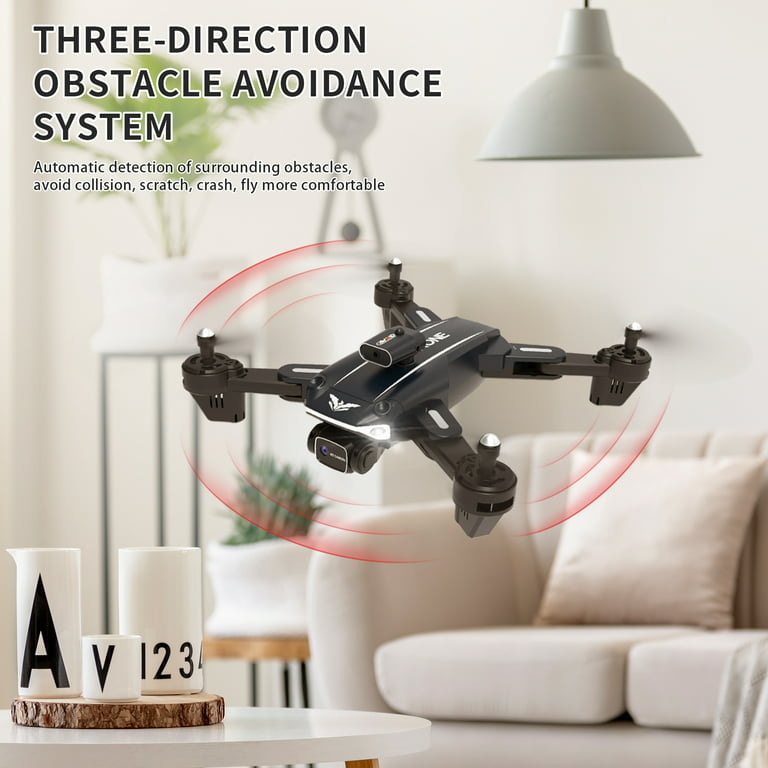 D89 RC Drone with 4K HD Dual Camera for Adults and Kids, FPV RC Quadcopter with Intelligent 3 Sides Obstacle Avoidance, Great Gift for Kids and Adults
