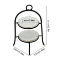 thumbnail image 5 of Simulación de estante de enfriamiento Accesorios de muebles pequeños Soporte de pastel de pastel Decoración suministros para fiestas para la sala de estar Negro Negro Inevent FN001926-01, 5 of 5