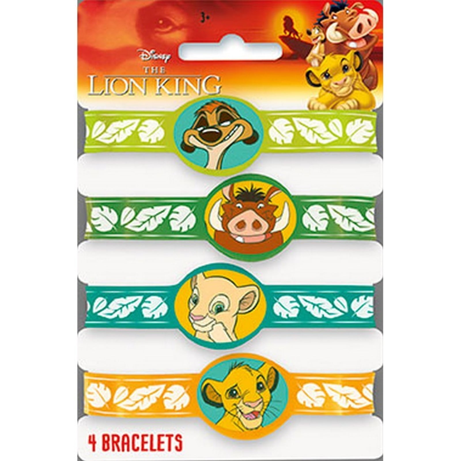 Disney Lion King Stretchy Bracelets Party Favors, 4ct