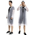 thumbnail image 2 of Rungopro Rain Coats (2 Pack) - Reusable EVA Rain Ponchos for Adults Rain Jackets Raincoats for Men Women, White, 2 of 6