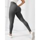 thumbnail image 1 of Pantalones de fitness sin costuras que levantan la cadera, pantalones de yoga ajustados de cintura alta con contracción abdominal y cadera color melocotón, 1 of 5
