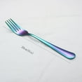 thumbnail image 3 of Tableware Modern 6-Piece Stainless Steel Flatware Set for Everyday Dining Multicolor Dessert Forks Dishwasher-Safe Cutlery Service for Colorful Kitchen, 3 of 4
