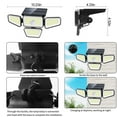 thumbnail image 2 of Outdoor Solar Lights, 360 Degree Adjustable Solar Wall Lights, Double Head Spotlights, 2 of 5