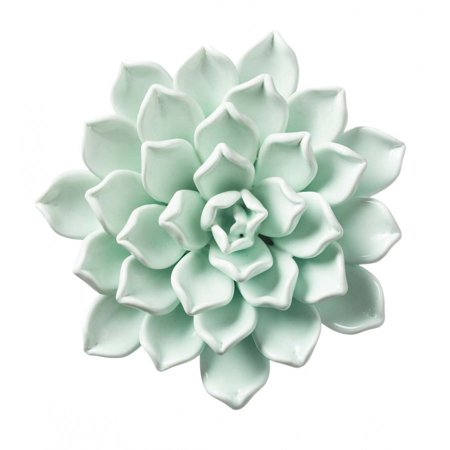 Plow & Hearth Ceramic Wall Flowers Different Size   4, 6, 8, 