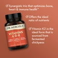 thumbnail image 3 of Dr. Mercola Vitamins ADK, 30 Servings (30 Capsules), Dietary Supplement, 5000 IU Vitamin A & Vitamin D3, 180 mcg Vitamin K2, Supports Immune Health, Non GMO, 3 of 6