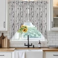 thumbnail image 6 of Birch Trees Swag Curtains for Kitchen/Bedroom/Living Room, Forest Vintage Abstract Wooden Gray Scalloped Curtains 63 Inch Long, Rod Pocket Window Swag Topper Curtains Valances 2 Panels Set 36"x63", 6 of 8