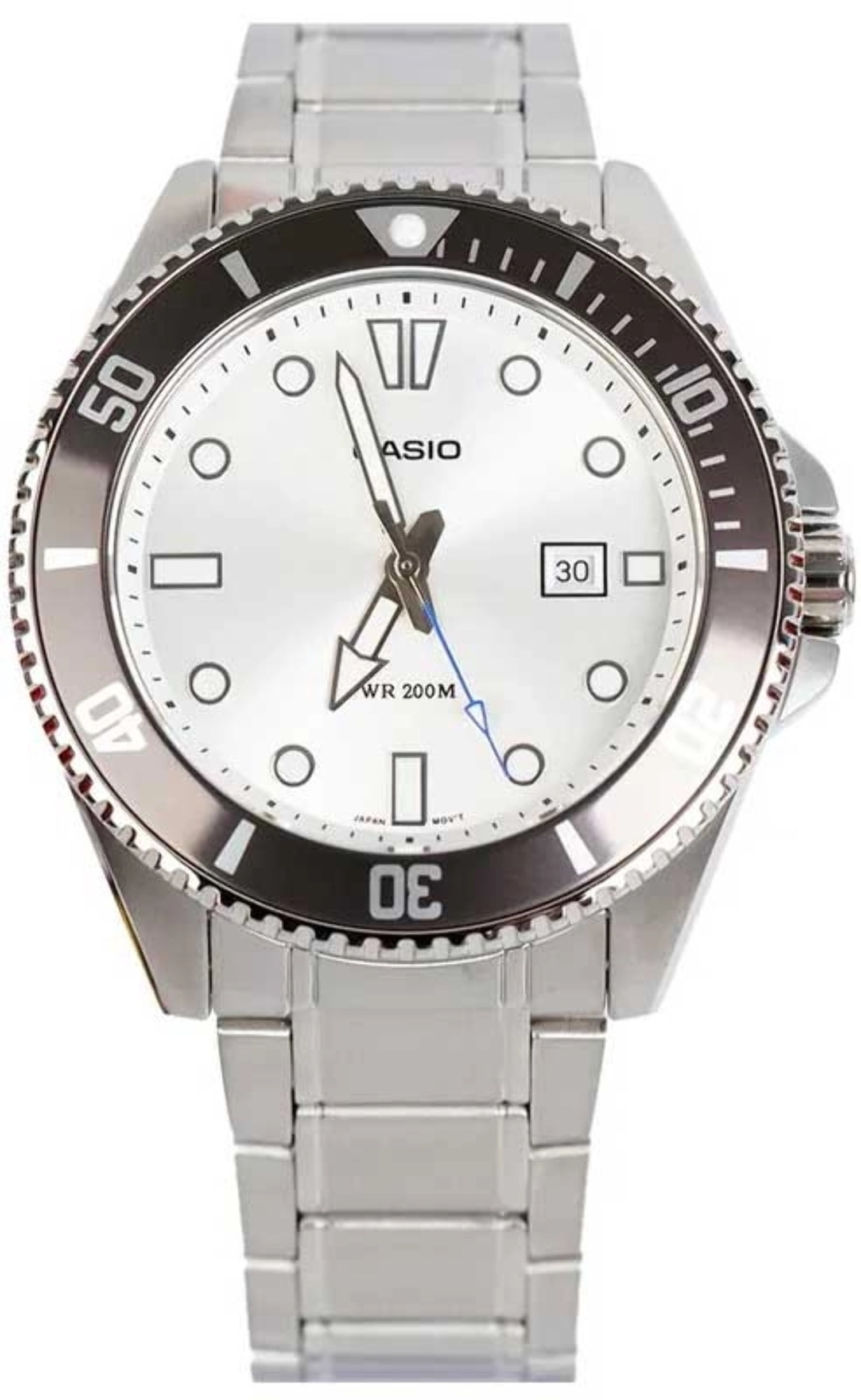 Casio Standard Analog Stainless Steel Silver Dial Quartz MDV-107D-7AV 200M Men's Watch