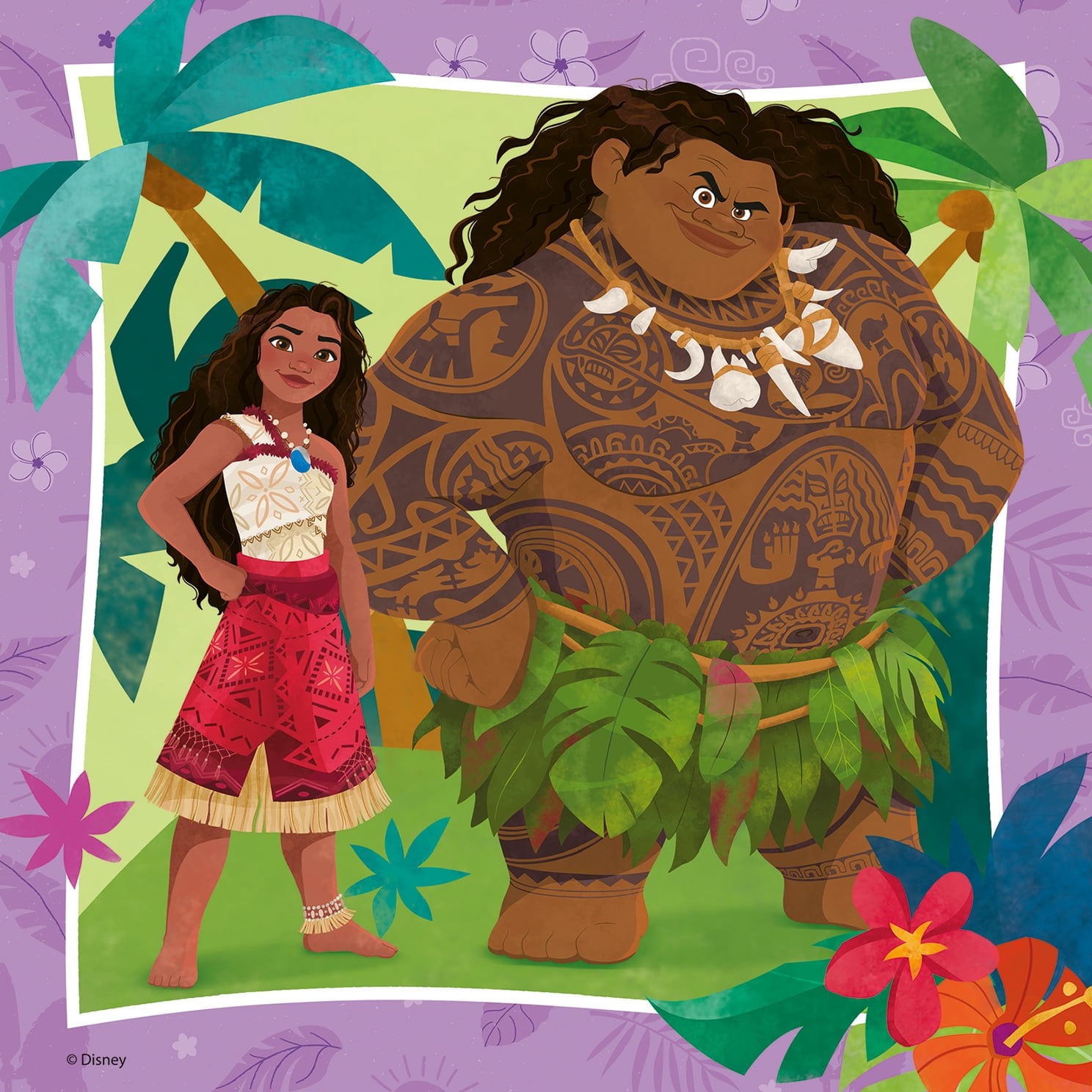 Ravensburger Disney Moana 2 En route vers de nouvelles aventures Casse-tête de 3 x 49 pièces