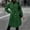 139#Green, variant on Ftwytp Long Trench Coat For Women Uk Loose Fit Double-Breasted Elegant Windbreake Coats With Belt Lapel Collar Solid Outwear Winter Jacket