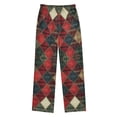 thumbnail image 2 of FORMRS Kids Pajama Pants with Pockets Size 13-14Y Boys Lounge Sleep Bottoms, Dark Tartan Pattern, 2 of 8