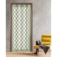 thumbnail image 2 of Checkerboard Grid Print Door Curtains for Kids Bedroom Kitch Nor Doors Cover Gro, 2 of 6