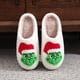 thumbnail image 1 of Grinch Shoes Grinch Decorations the Grinch Decorations For Christmas Women's Cotton Slippers Warm Home Cute Soft Plush House Slippers, 1 of 9