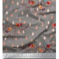 thumbnail image 1 of Soimoi Rayon Fabric Feather,Branch & Bird Kids Print Fabric by The Yard 42 Inch Wide, 1 of 3