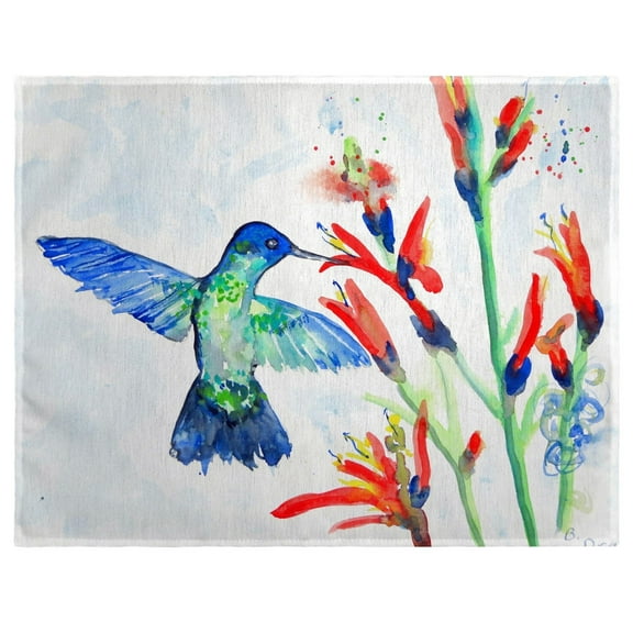 Betsy Drake Interiors Hummingbird & Fire Plant Place Mat Set of 4