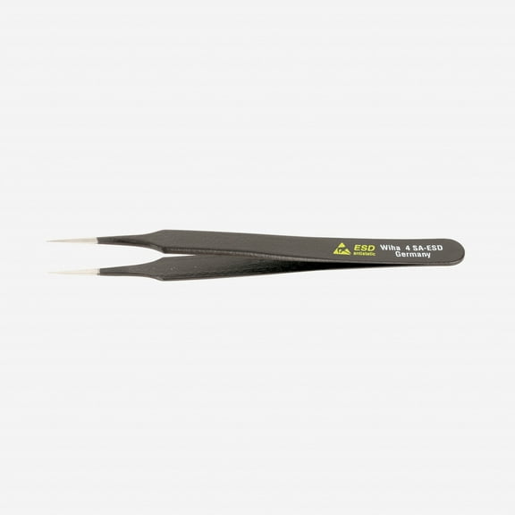 Wiha 44508 Very Fine Points/Tapered to Tip 4 SA  - 110mm Tweezers