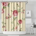 thumbnail image 2 of Waterproof Pioneer Shower Curtain 84x72 Inch Polyester Unique Colorful Floral Shower Curtain for Bathroom Hotel Home Decor with 12 Plastic Hooks, 2 of 5
