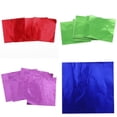 thumbnail image 1 of Paquete de 4x100 pedazos de envoltorios de papel de colores para el polo de caramelo de chocolate 8x8cm SM SunniMix Envoltorios de papel de aluminio, 1 of 8