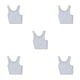 thumbnail image 3 of Chaleco femenino Minnieouse tejer camiseta sin mangas ejercicio transpirable Blanco XL, 3 of 6