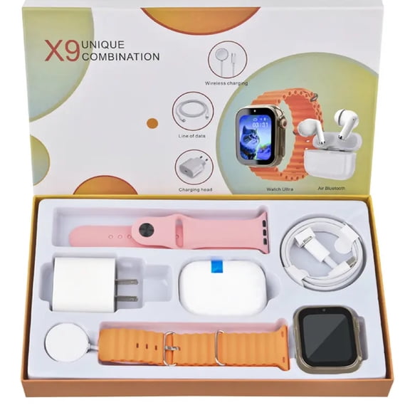 CR Smart Watch for Women Men Fitness Smartwatch with HD Touch Screen, Waterproof Sports Watch with Heart Rate Monitor, Bluetooth Call Smart Watches for Android, Orange