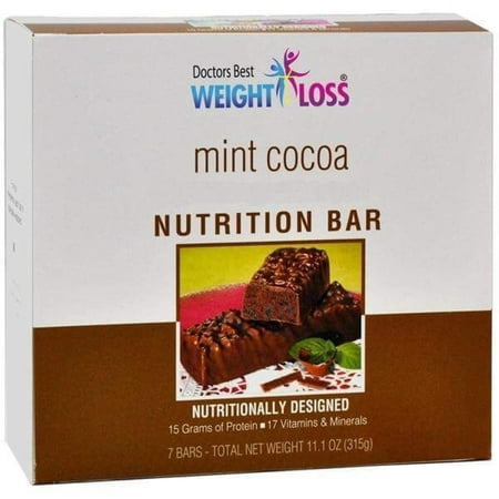 Mint Cocoa High Protein Nutrition Bar (7/Box) - Doctors (Best Energy Bars Uk)