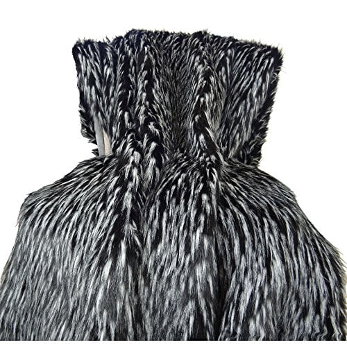 Plutus Brands PB16417-6084-TC Plutus Wolf Fur Handmade Throw, (Throw 60W x 84L)