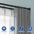 thumbnail image 6 of GIRACOA One-Push Tension Curtain Rod, 39-122 Inches Extra Long No Drill Adjustable Spring Rod, Heavy Duty 723 lbs Support, Rustproof Steel for Patio Outdoor Bathroom Window, Matte Black, 6 of 11